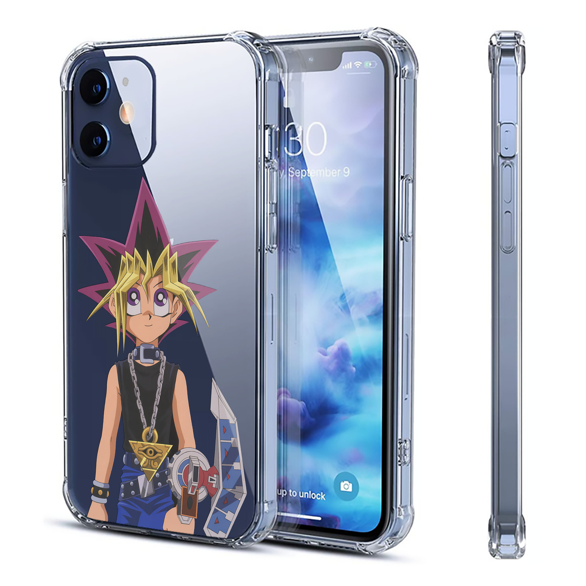 （画像用） 遊☆戯☆王 Yu-Gi-Oh! 【iPhone 12シリーズ対応】透明スマホケース（クリアソフトケース）